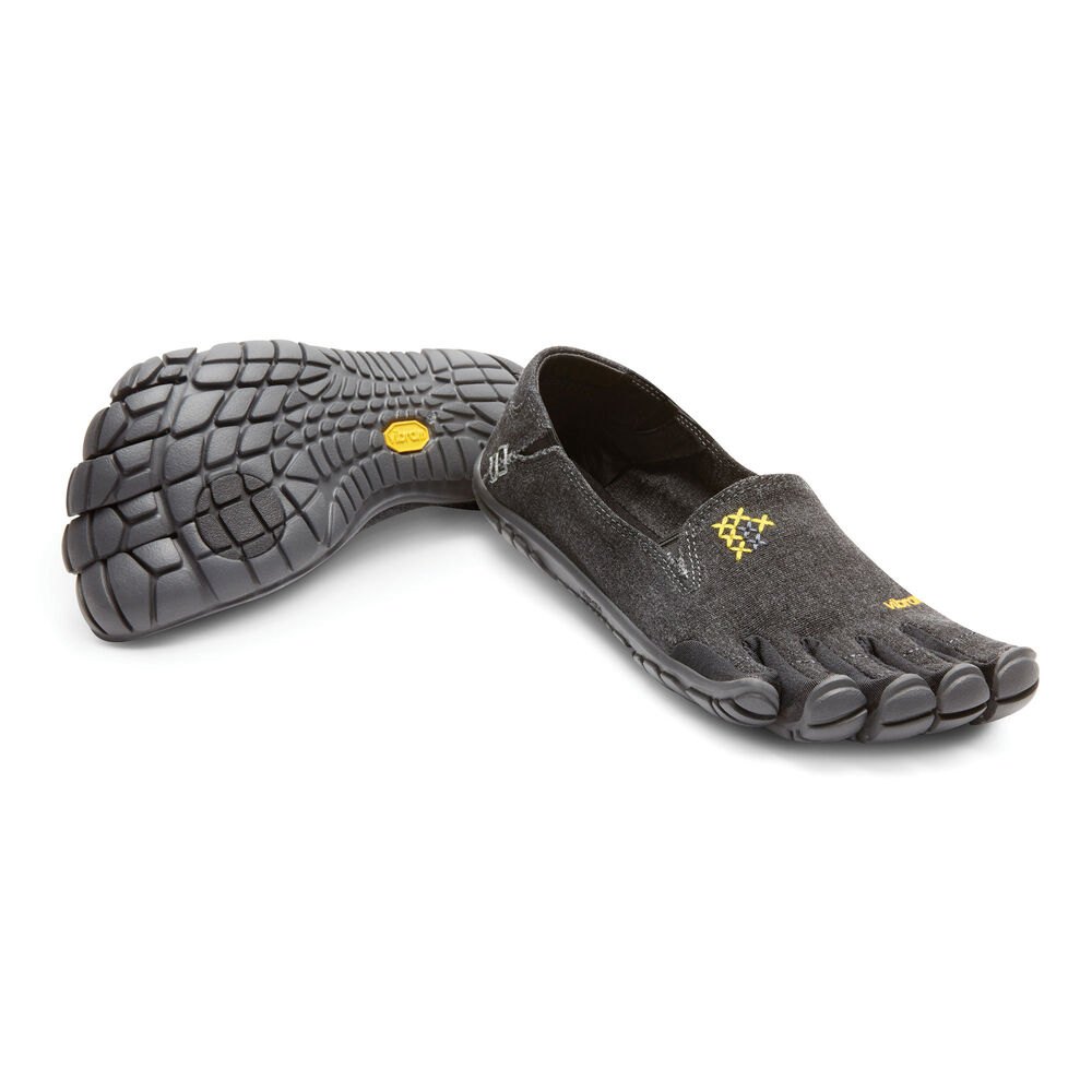 Vibram FiveFingers Dame Barfodet Sko Sort - Cvt-Hemp - 9873EPZJB